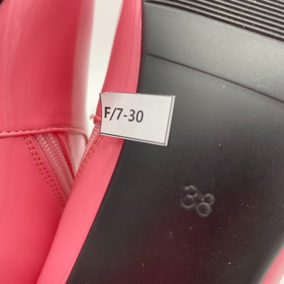 Pink Round Toe Thigh High Over The Knee Boots - Picture 11 of 11